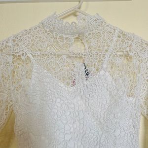 Brand new white dress-S